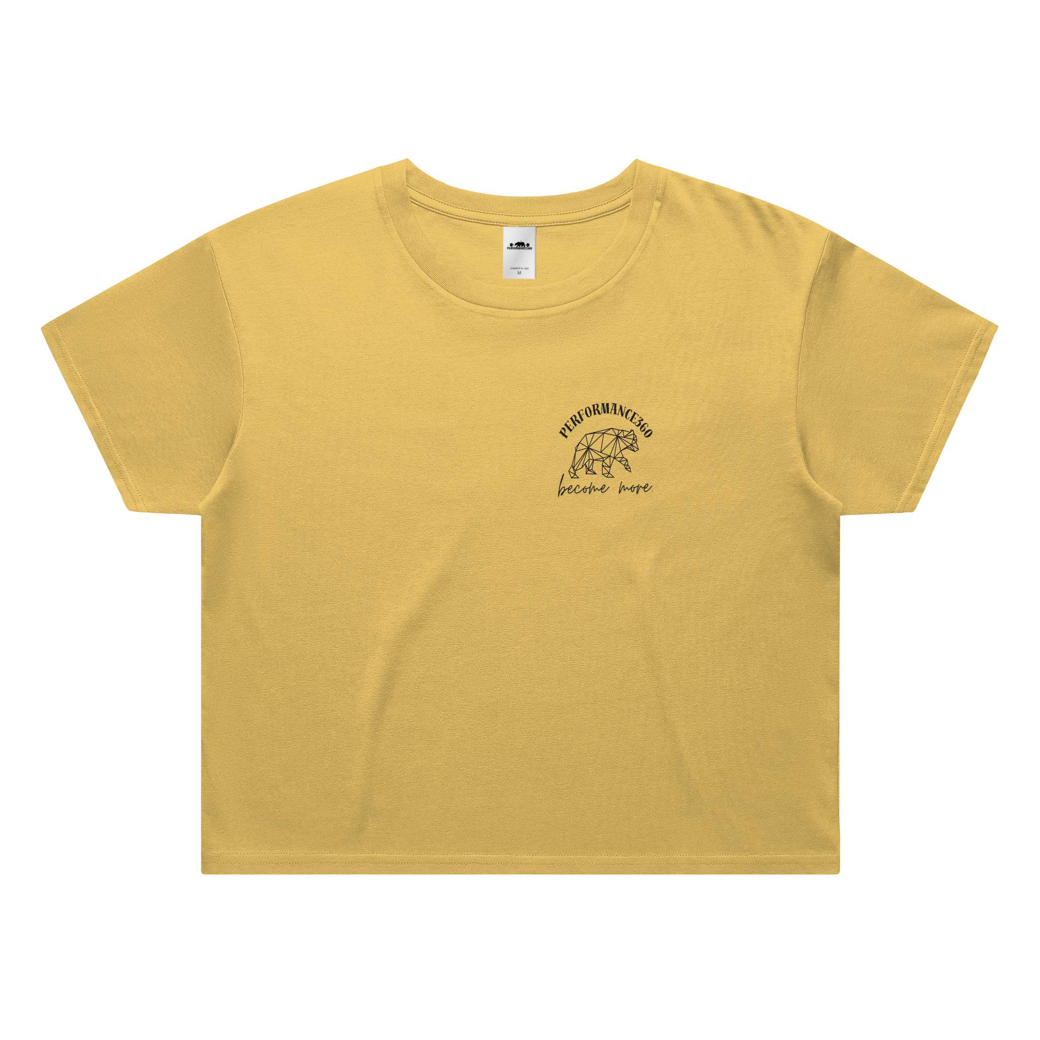 Womens Festival California Crop - Geometric Bear