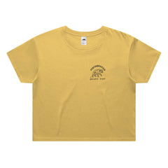 Womens Festival California Crop - Geometric Bear