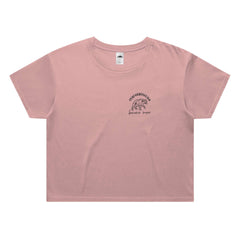 Womens Festival California Crop - Geometric Bear