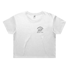Womens Festival California Crop - Geometric Bear