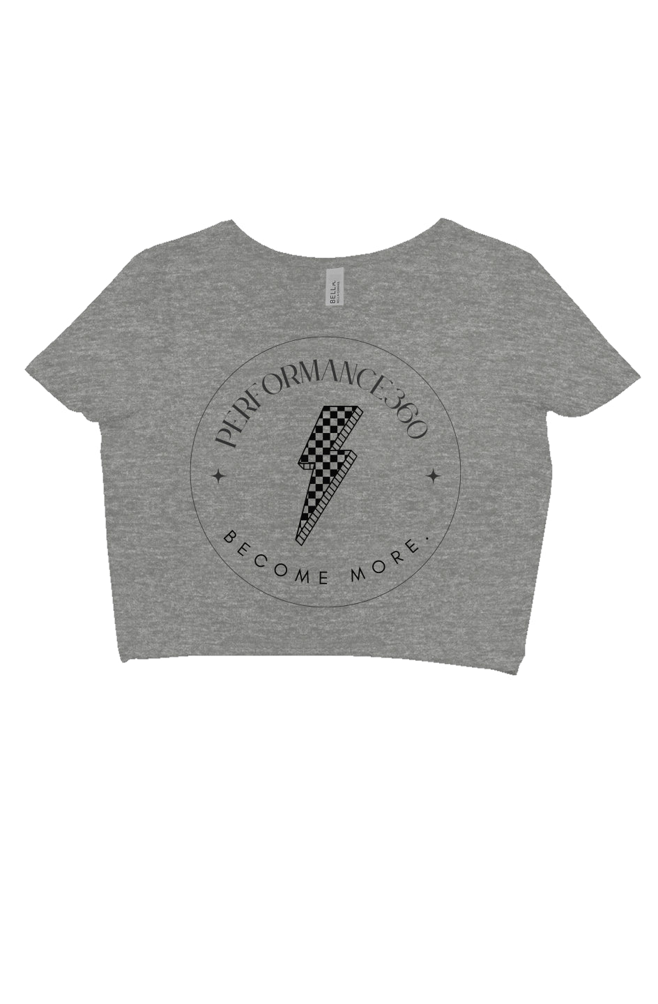 athletic fit crop tee