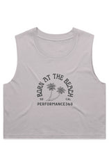 WO'S CROP TANK - Born at the Beach