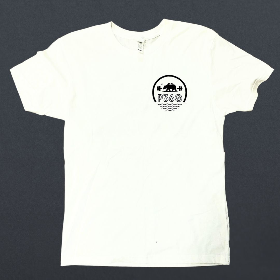 "Beach Bred" White Tri-Blend T-Shirt